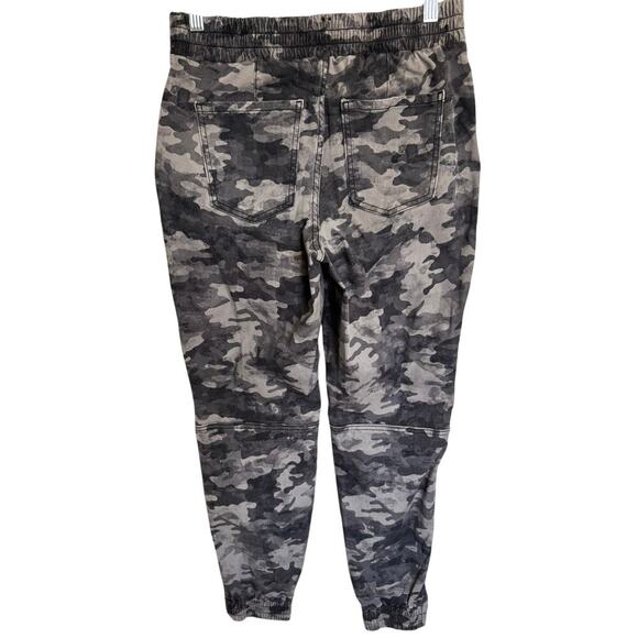 Spanx Stretch Twill Cargo Jogger Camo Pull On Ankle Length In Gray Size Medium - Picture 7 of 12